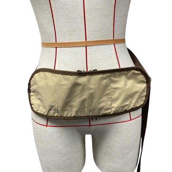 Vintage Tan Brown Flat Waist Bag Fanny Pack - Picture 3 of 6